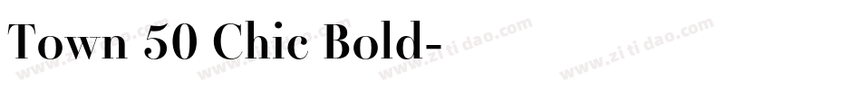 Town 50 Chic Bold字体转换
